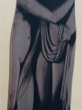 Zara Charcoal Draped Maxi Skirt